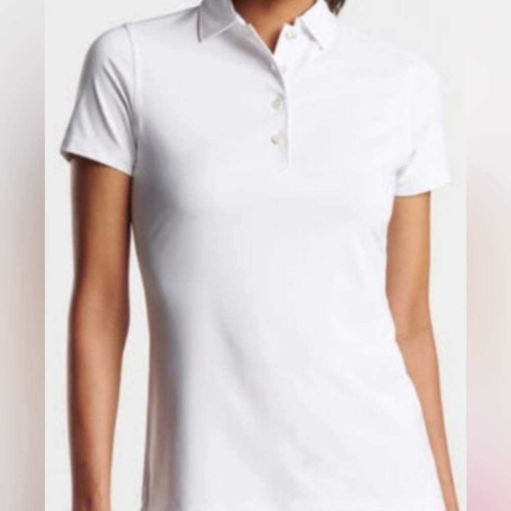 OLD NAVY size SMALL White Short Sleeve Polo Top